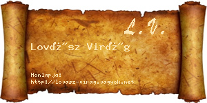 Lovász Virág névjegykártya