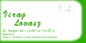 virag lovasz business card